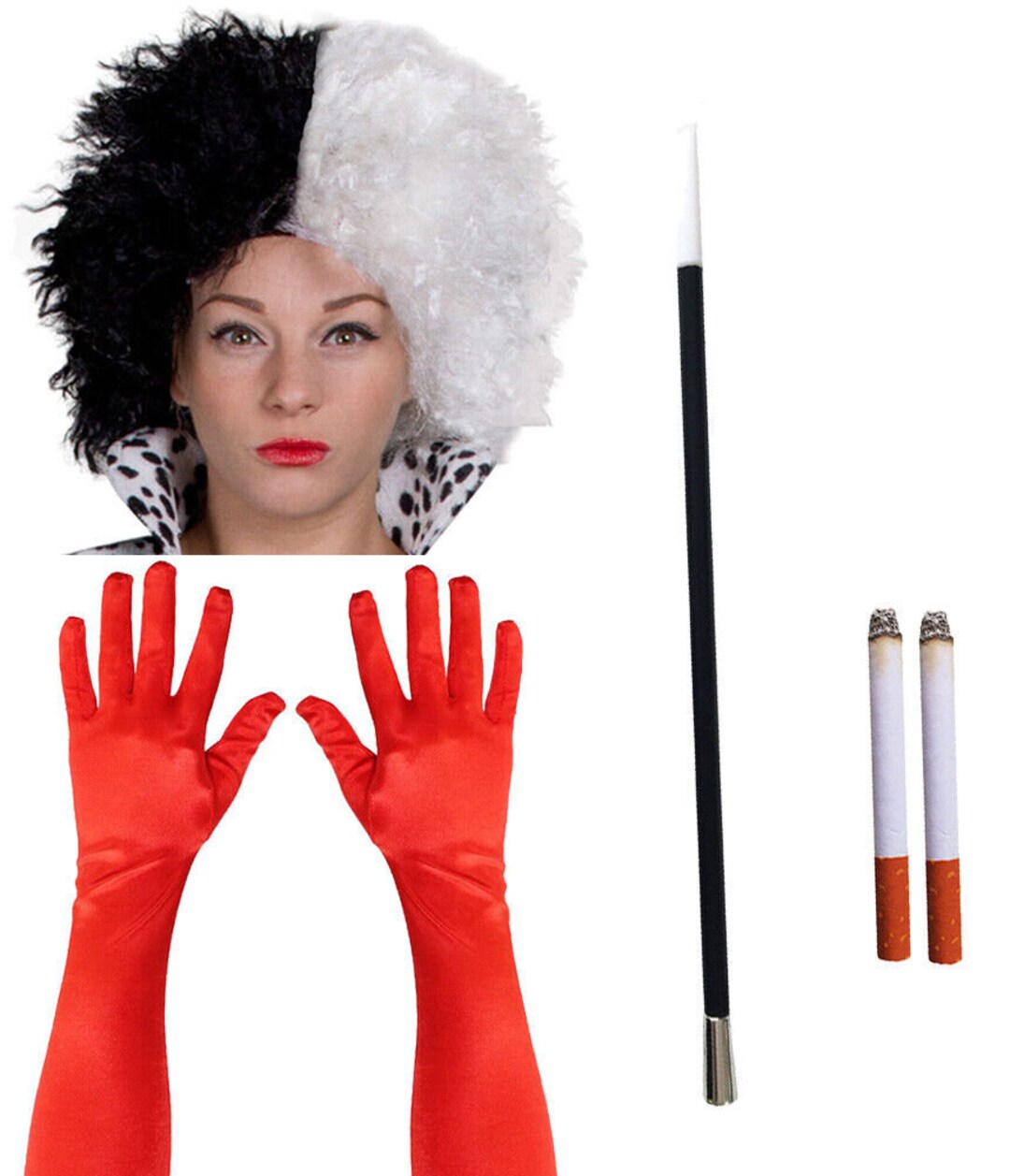 Evil Dog Lady 3 Piece Costume Deluxe Halloween Villain Fancy Etsy