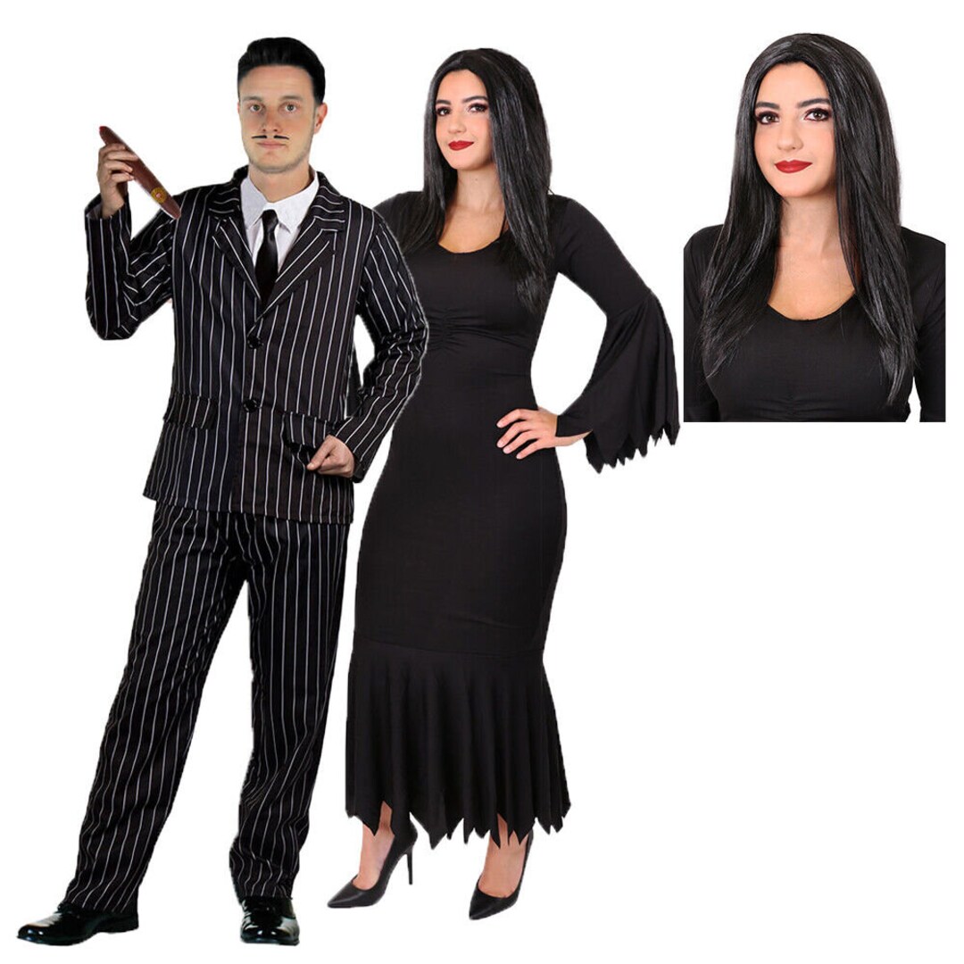 Couples Halloween Gothic Fancy Dress Costumes Mr and Mrs Tv Etsy