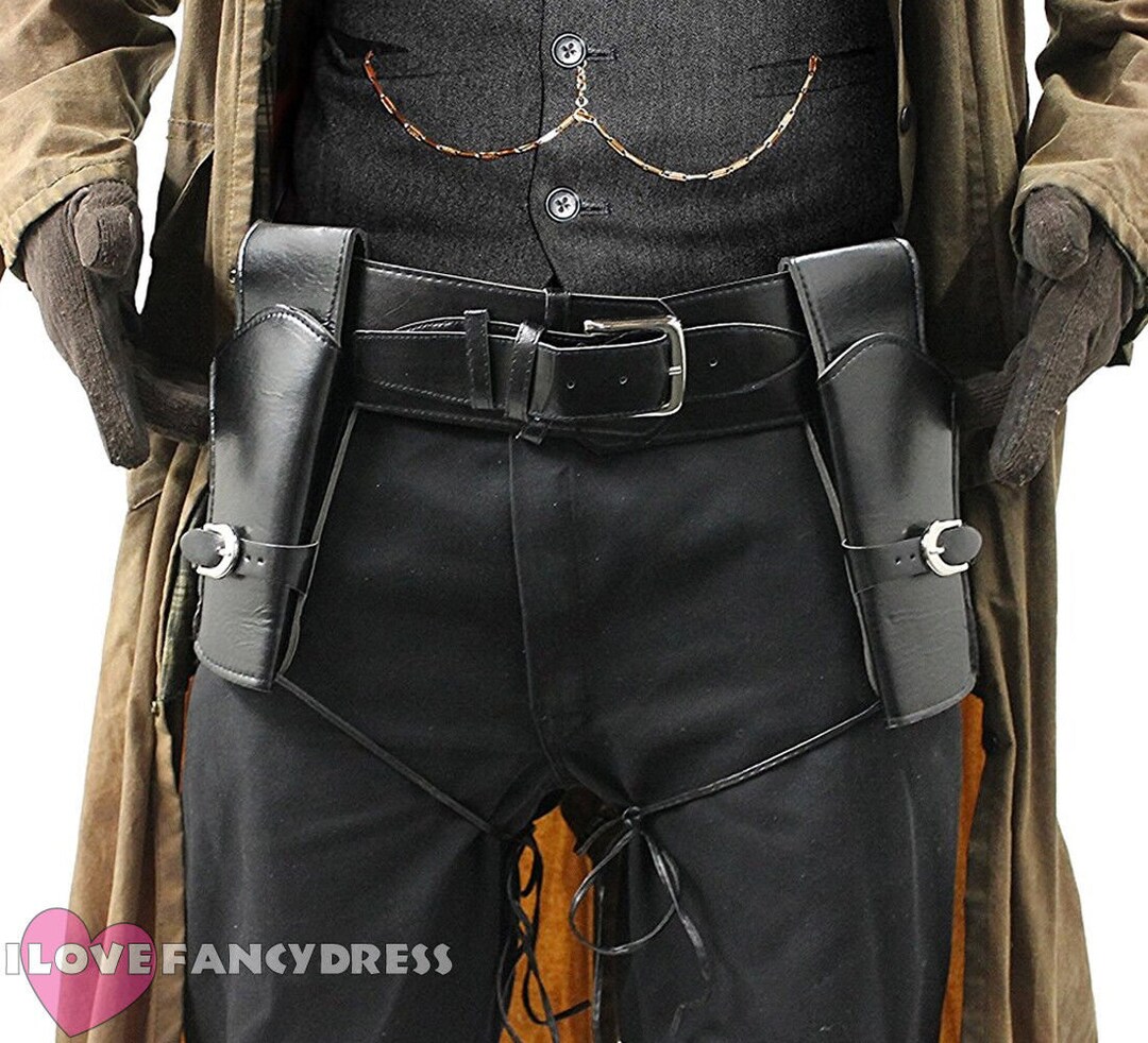 Deluxe Gun Holsters Wild Western Holster and Belt Cowboy Fancy Dress