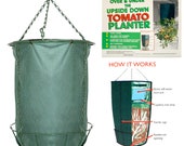 Upside Down Garden Tomato Planter - Summer Hanging Basket for Planting Crop, Fruit, Vegetable - Grow Bag