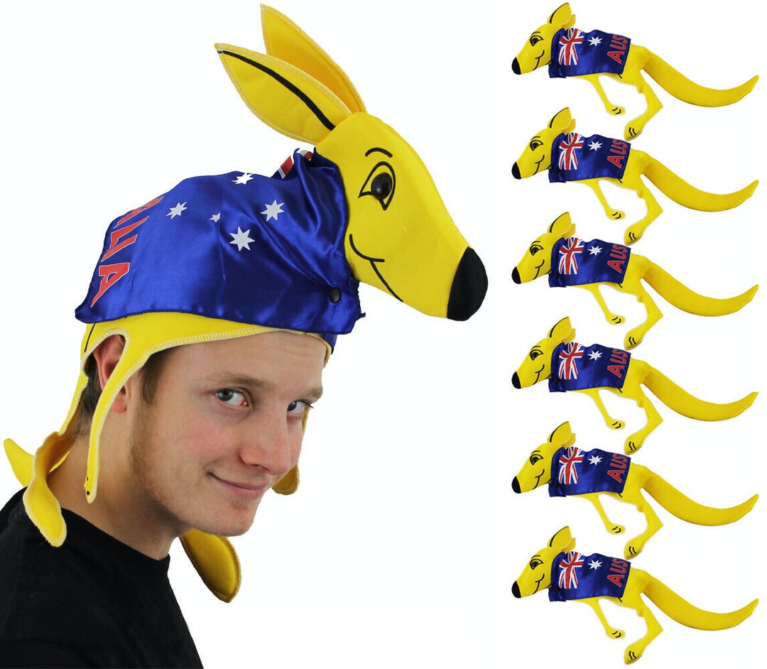 Pack of Kangaroo Hat Australian Sport Supporters Fancy Dress Etsy