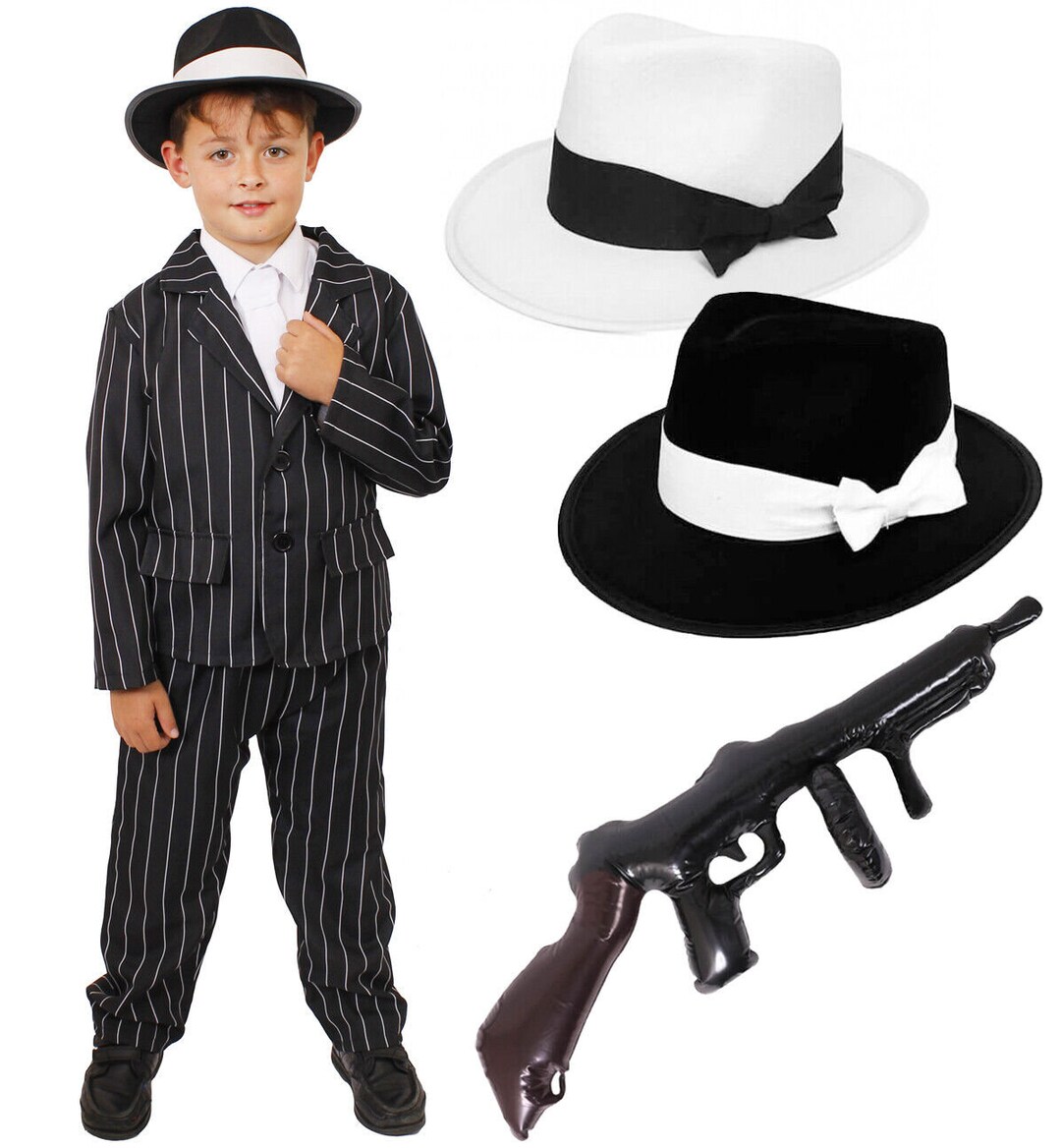 Child Gangster Costume Boys 1920's Fancy Dress Theatre Etsy