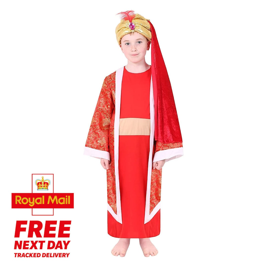 Childs Kids Wise Man Costume Nativity King Fancy Dress Kids Etsy UK