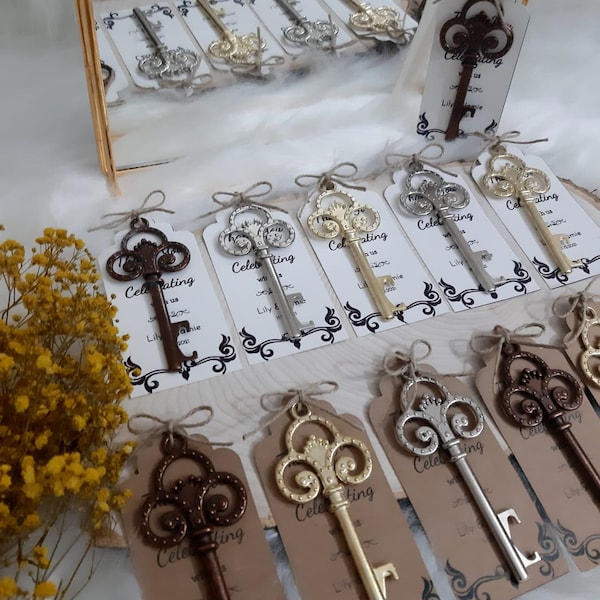 Wedding Favor Keys Etsy