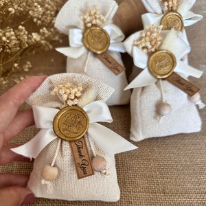 Sacchetti profumati alla lavanda in grandi quantità • Sacchetti sigillati e timbrati • Mini bouquet di fiori secchi per bomboniere • Baby shower nuziali