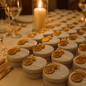 Wedding Anniversary Candle Favors – Soy Wax Scented Tin Candles With ...