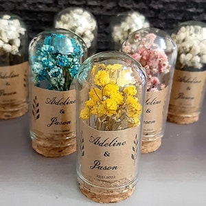 Bomboniere personalizzate con fiori secchi • Set regalo in provetta per gli ospiti • Bomboniere per l'innamoramento • Regalo per la restituzione della festa • Addio al nubilato per neonati, Natale
