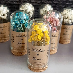 Personalized Dried Flower Favors Test Tube Gift Set For Guest Fall in Love Favours Party Return Gift Baby Bridal Shower, Christmas image 1