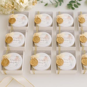 Custom Wedding Rosebud Soy Candle Favors • Scented, Floral Tin ...