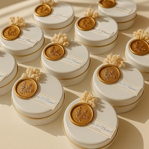Wedding Anniversary Candle Favors – Soy Wax Scented Tin Candles With ...