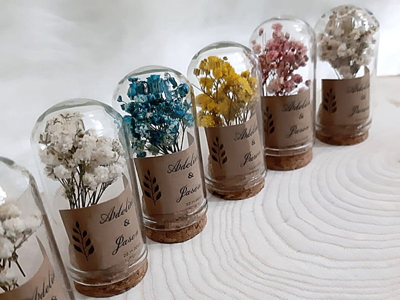 Personalized Dried Flower Favors Test Tube Gift Set For Guest Fall in Love Favours Party Return Gift Baby Bridal Shower, Christmas image 7