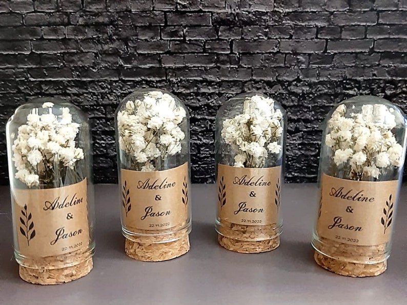 Personalized Dried Flower Favors Test Tube Gift Set For Guest Fall in Love Favours Party Return Gift Baby Bridal Shower, Christmas image 2