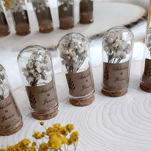 Personalized Dried Flower Favors Test Tube Gift Set For Guest Fall in Love Favours Party Return Gift Baby Bridal Shower, Christmas image 3