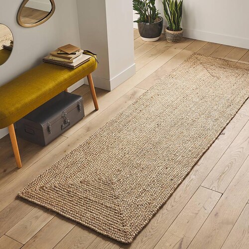 Jute Runner Rug Custom Size Jute Runner Etsy