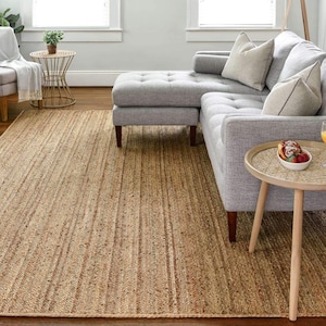 Natural Jute Rug | Custom area rug for living room bedroom rug Rectangle jute rug