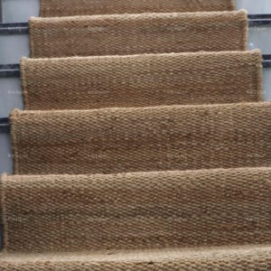 Handgeweven jute loper | Gangtapijt van natuurlijke vezels, aangepast formaat