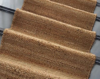 Custom Jute Stair Runner | Handmade Hemp Rug, Eco-Friendly