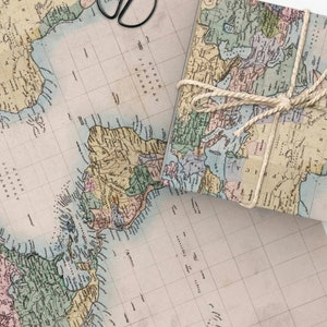 Vintage Map Wrapping Paper