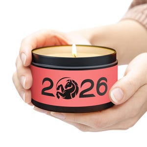 Tinnen kaarsen Fire Horse - 2026 decor, huisgeurcadeau, moderne aromatherapie, 2026 trendy kaars, gezellige sfeer