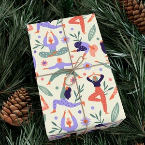 Yoga Wrapping Paper - Zen Gift Wrap for Wellness Enthusiasts