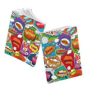 Comic Pop Art Softcover Journal - Fun Notebook for Kids and Adults, Creative Writing Journal, Gift for Artists and Students