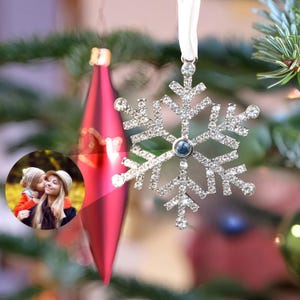 Custom Projection Photo Ornament • Personalized Christmas Ornament • Memorial Picture Ornament • Custom Christmas Gift
