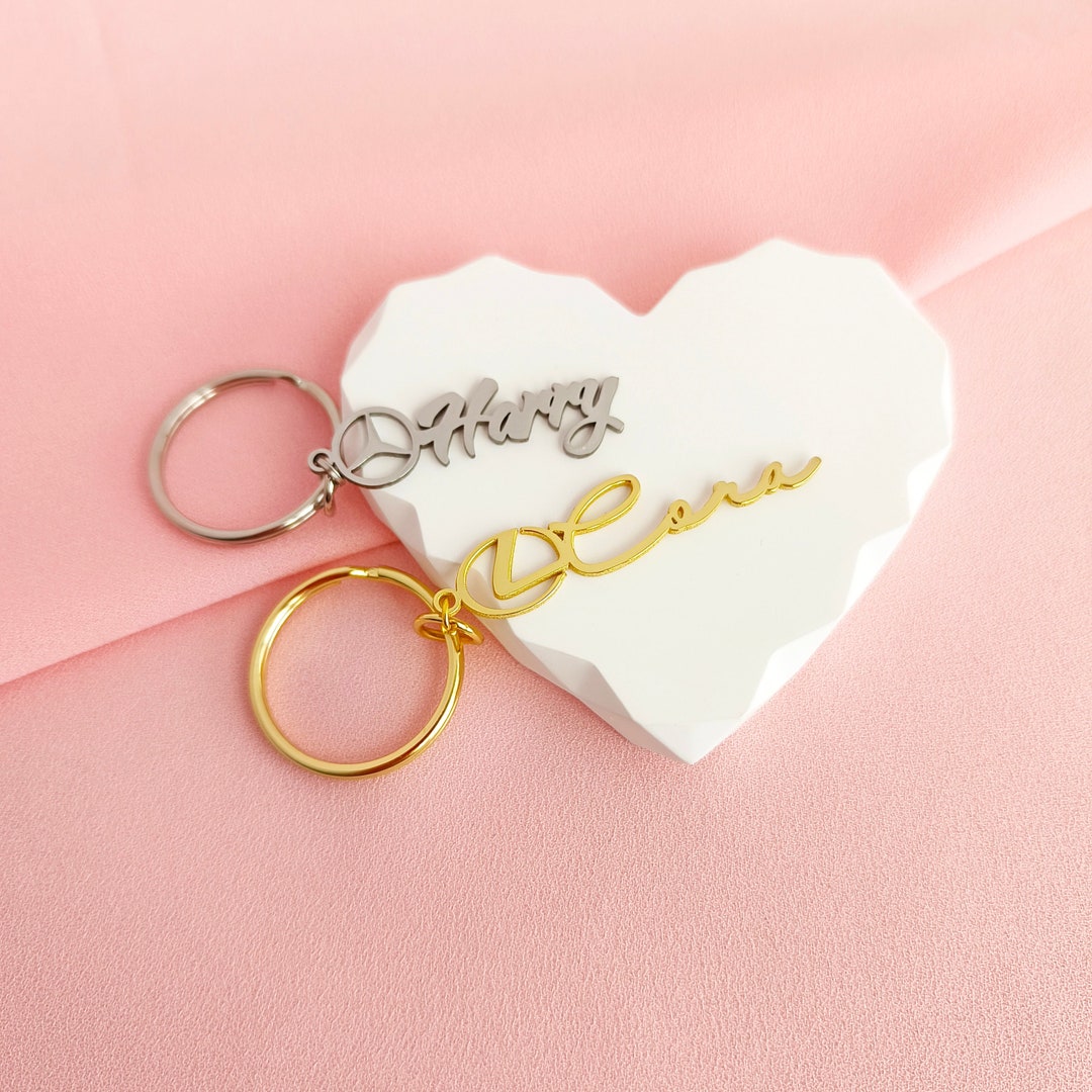 Custom Car Logo Keychains Name Keychains Personalized Keychains Father