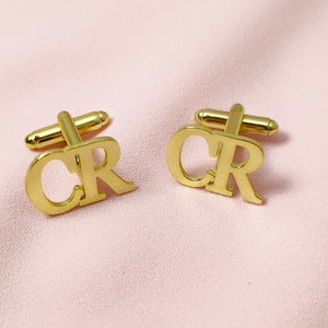 Gemelos de nombre personalizados • Gemelos de boda • Gemelos de boda para novios • Gemelos de cartas • Regalos de novios • Regalo del Día del Padre