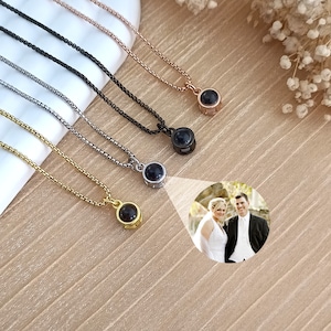 Customized Photo Projection Necklace • Personalized Picture Inside Necklace • Picture Necklace • Gifts For Her • Mother's Day Gift