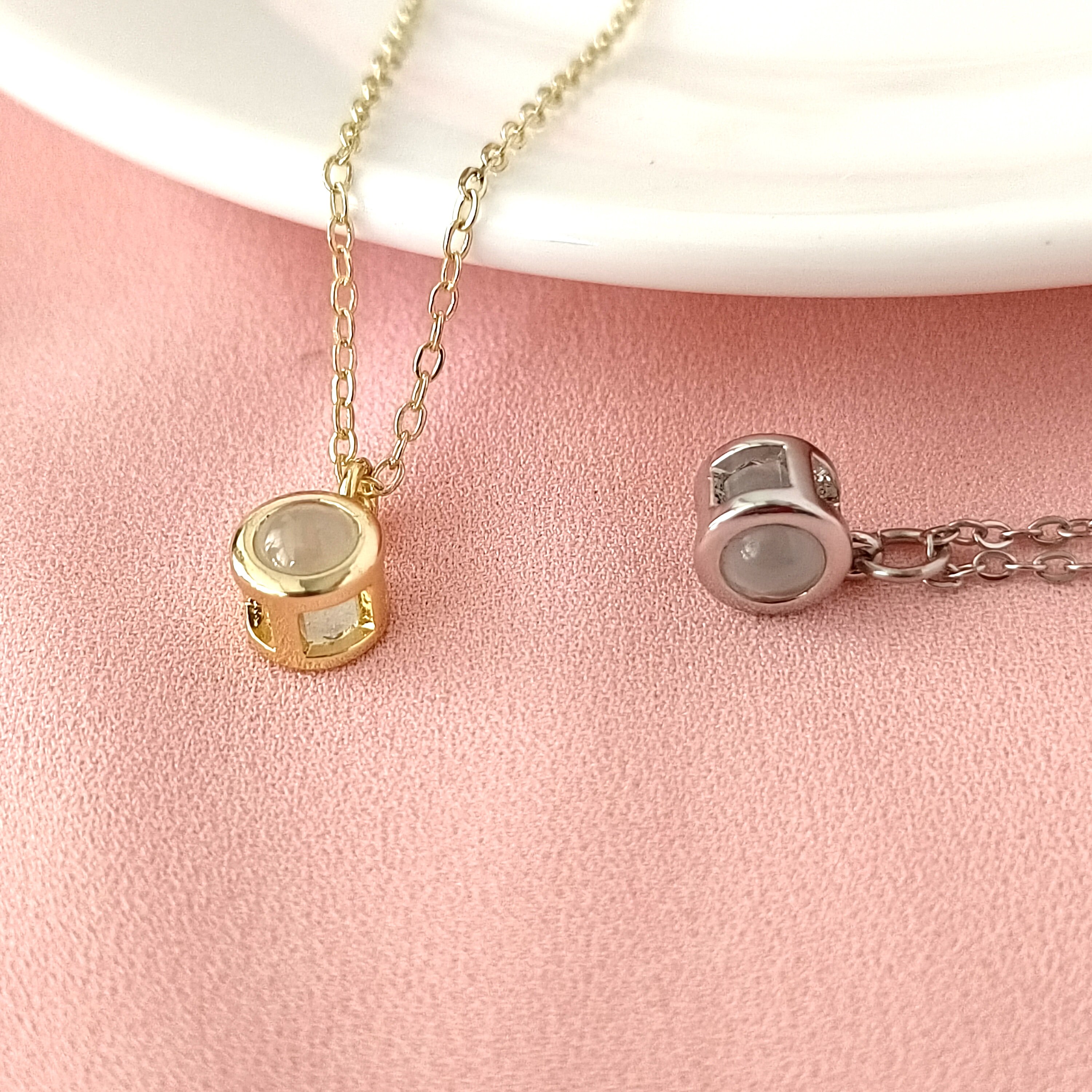 Personalized Photo Projection Necklaces Projection Necklaces Etsy UK