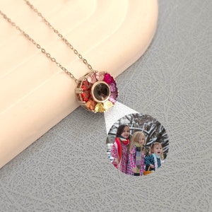 Photo Projection Necklace • Couple Photo Necklace • Family Photo Necklace • Mom Necklace • Christmas Gifts • Photo Memorial Necklace