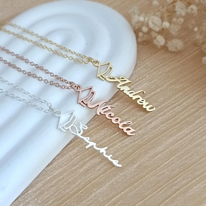 Personalized Graduation Necklace with Graduate&#39;s Name • Graduation Gifts For Her • Bachelor Cap Necklace • Name Necklace