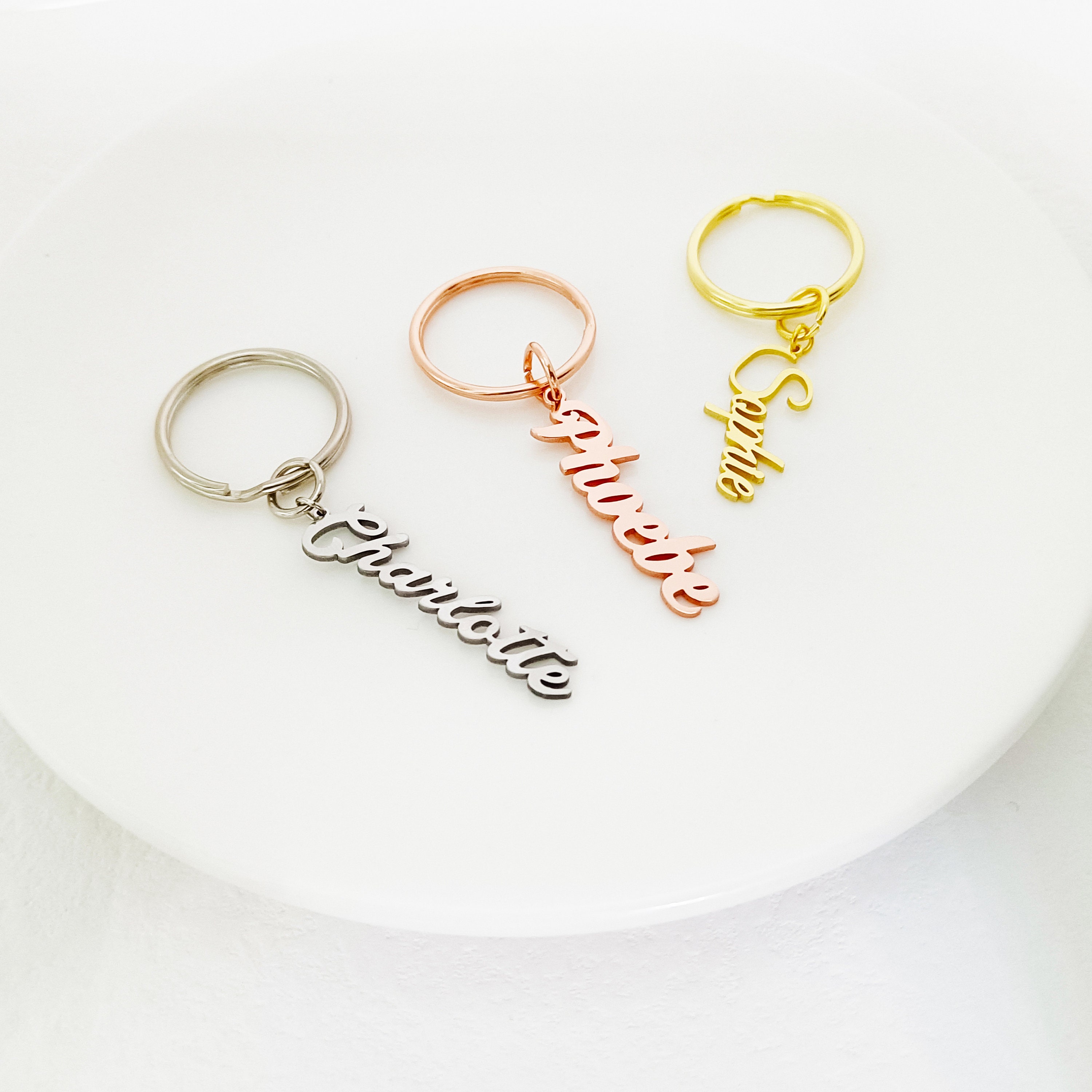 Personalized Name Keychain Tree of Life Keyring Custom Gift for