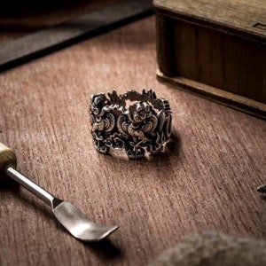 Ly Phoenix Sterling Silver Ring: Boho Punk Style