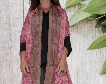 Große Saree Stoff Seidentuch Indianer Outfits. Handgemachter Schal Frauen. Boho Vintage Schal Indianer Kleidung.