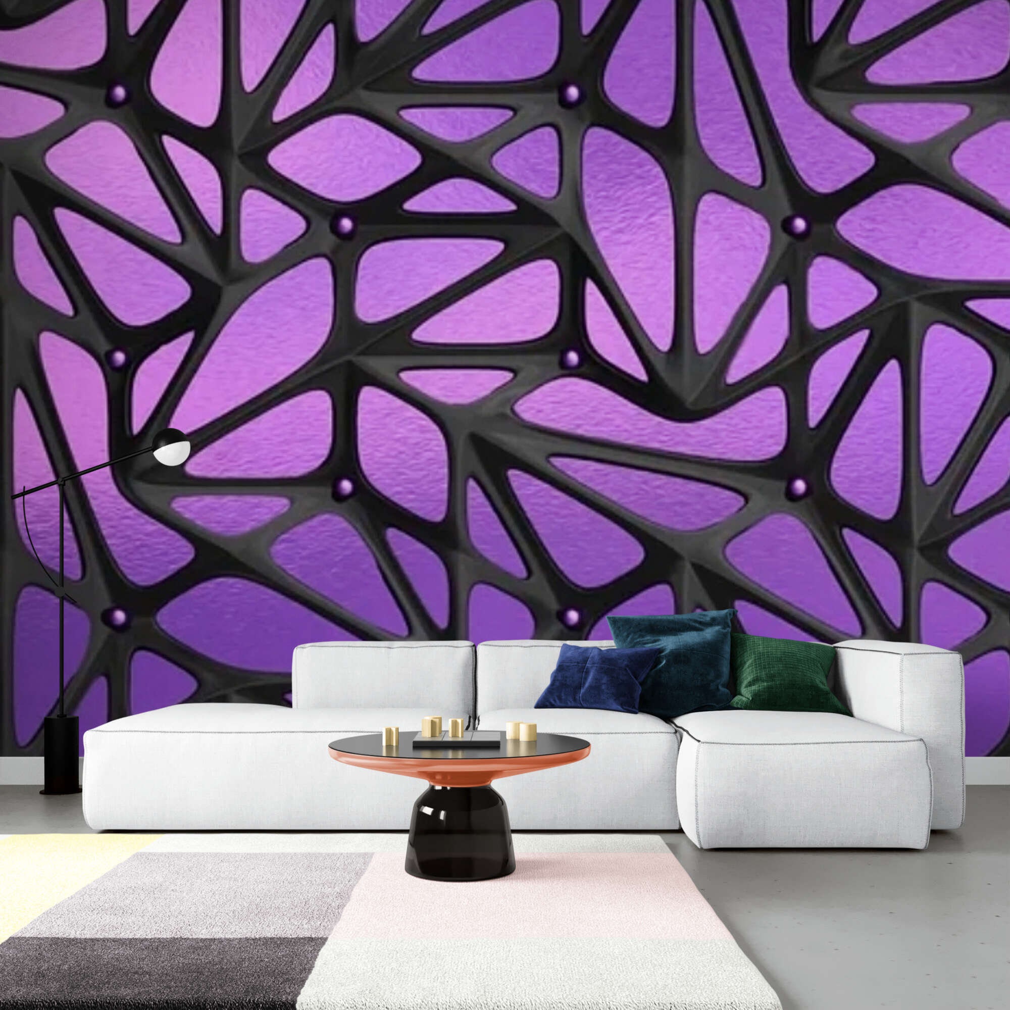Purple Landscape 3d Wall Stickers 3d Wall Art Wall Sticker Wall