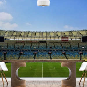 Soccer Stadium Wallpaper: Peel and Stick Sports Decor