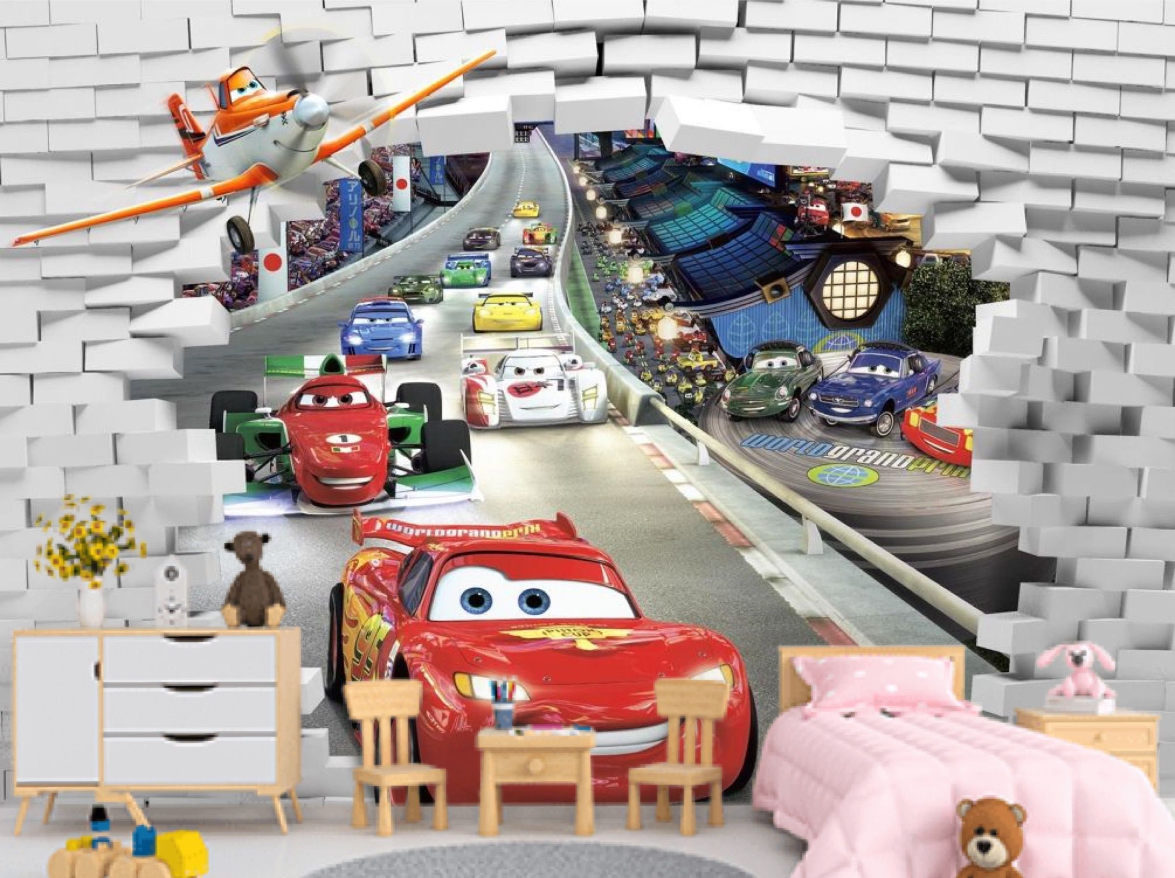 Personalised Kids Wallpaper Kids Cartoon Photo Wallpaper Wall - Etsy Personalised Kids Wallpaper Kids Cartoon Photo Wallpaper Wall - Etsy