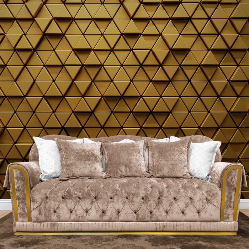 Buy Modern Luxury 3D Wallpaper, Gold Wall Mural Selfadhesive