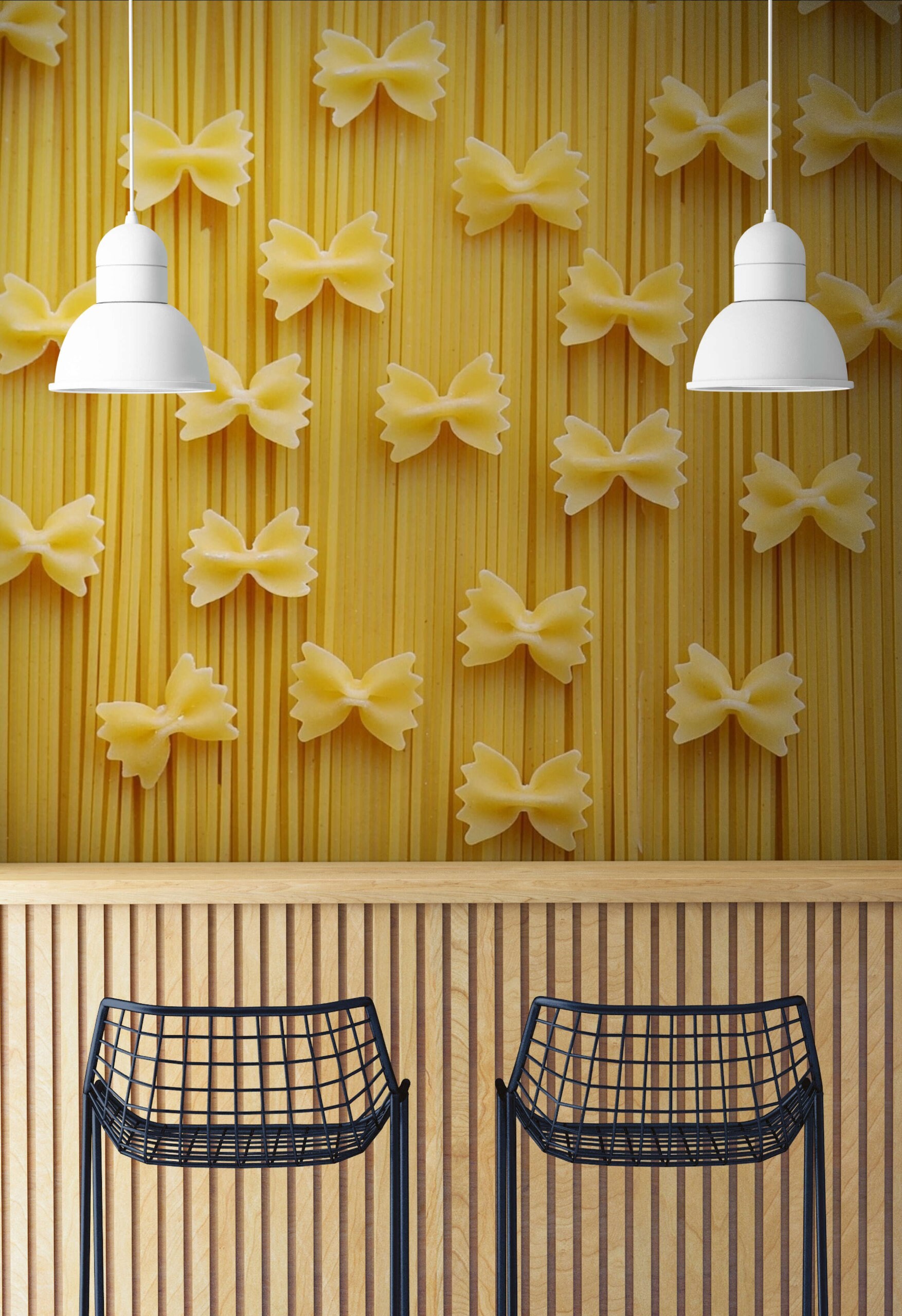 Kitchen Spaghetti Photo Wallpaper Food Wall Mural Kitchen Pasta Wall Decor Farfale Wallpaper