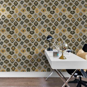 Craft Beer Collage Wallpaper – Vintage Beer Label Wall Mural, Peel and Stick or Traditional Wallpaper for Bar, Pub Wall Art Wall paper