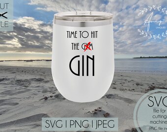 Time For Gin SVG, Funny Quote, Cut File (Digital Download)
