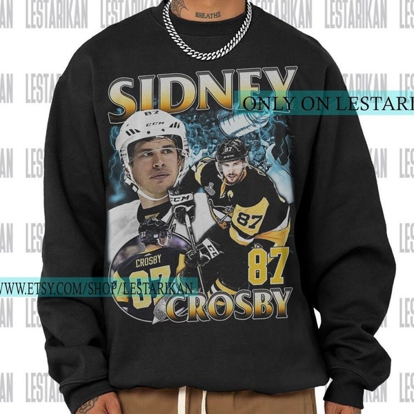 Sidney Crosby Shirt - Ice Hockey Canadian Professional - Hockey Championships Sport Merch Vintage Sweatshirt Hoodie Graphic Tee