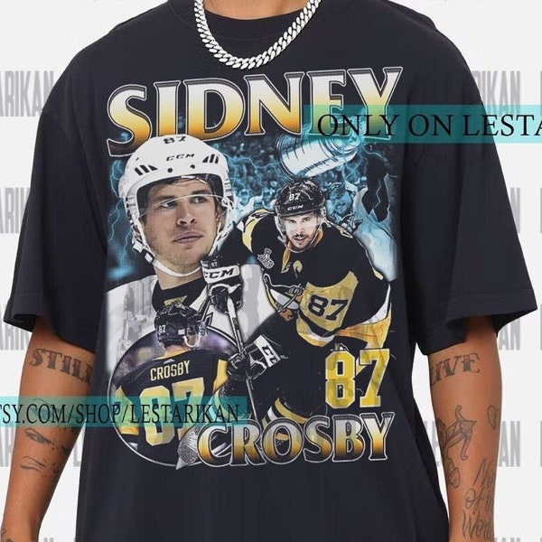 Sidney Crosby Shirt - Ice Hockey Canadian Professional - Hockey Championships Sport Merch Vintage Sweatshirt Hoodie Graphic Tee