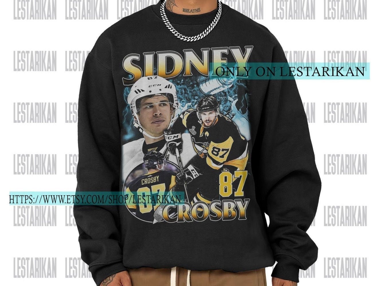 Sidney Crosby Shirt Ice Hockey Canadian Professional Hockey