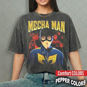 Mecha Man Dispatch Graphic Tee, Vintage Washed Style, Robert Robertson III Sweatshirt YS