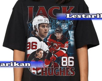 Jack Hughes Ice Hockey Shirt - American Professional Hockey Championships Sport Merch Vintage Sweatshirt Hoodie Graphic Tee