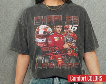 Charles Leclerc Formula One T-shirt, F1 Fan Shirt, Racing Enthusiast Gift, Motorsport Tee, Formula 1 Apparel, Race Car Lover Top