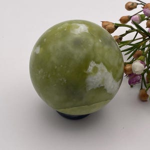 Esfera de jaspe verde