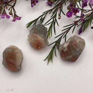 Raw Iolite and sunstone